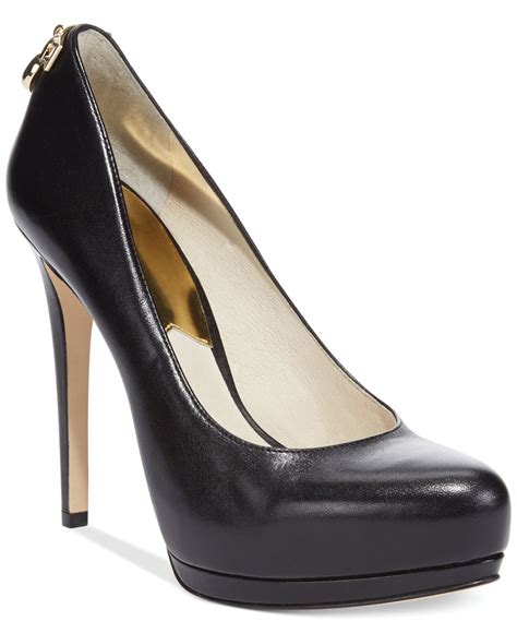 michael kors black high heel boots|Michael Kors closed toe pumps.